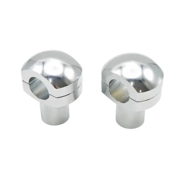 Pontet de Guidon 25mm Chrome Lisse Moto-Scrambler